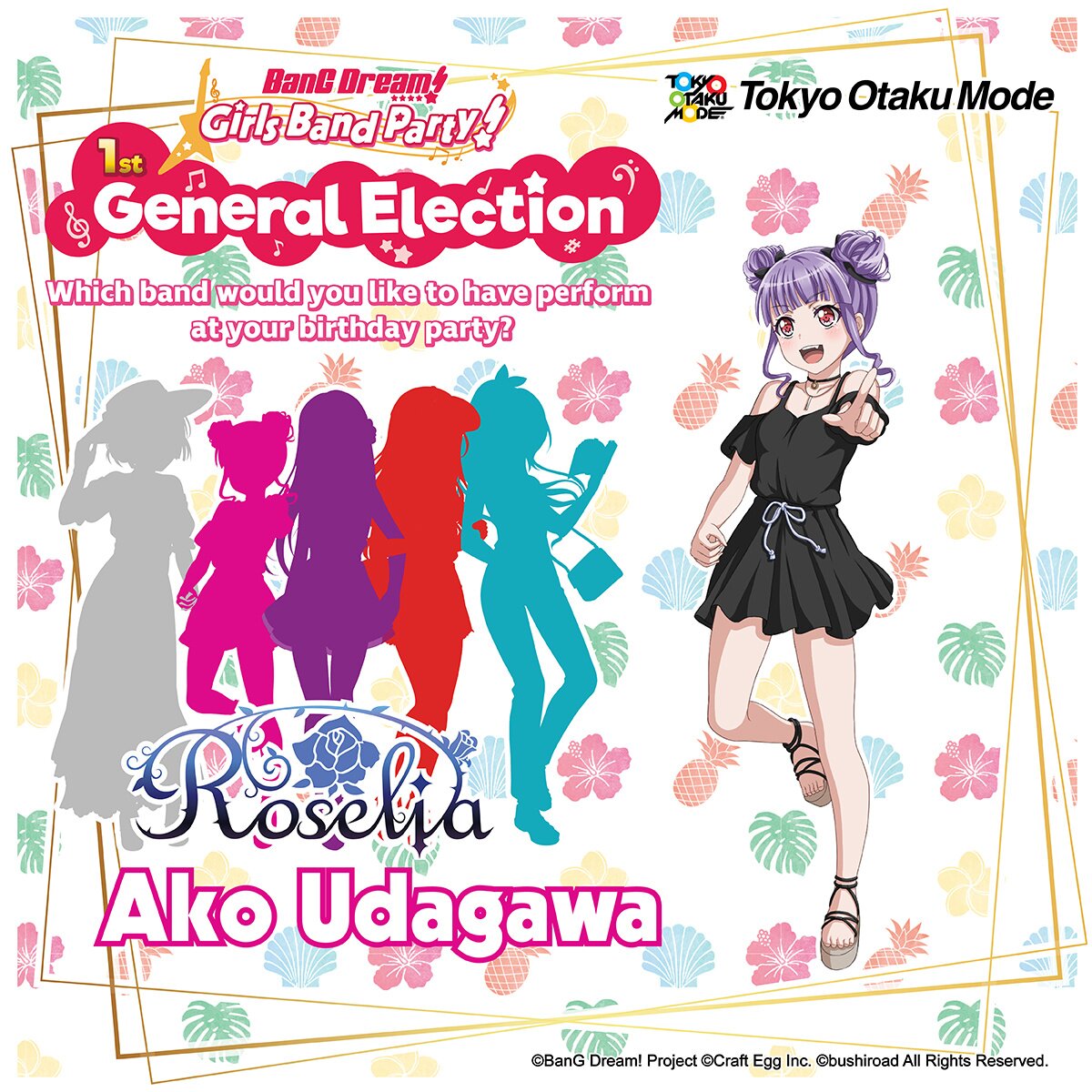 BanG Dream! Girls Band Party! 1st General Election | Tokyo Otaku 