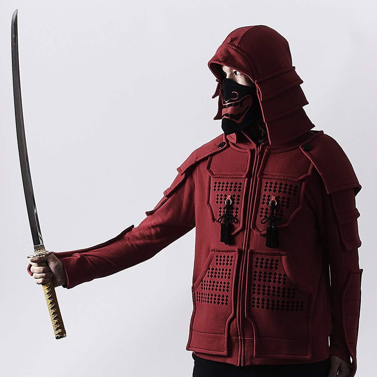Samurai Armor Hoodie Set ＜Red＞ Tokyo Otaku Mode Shop