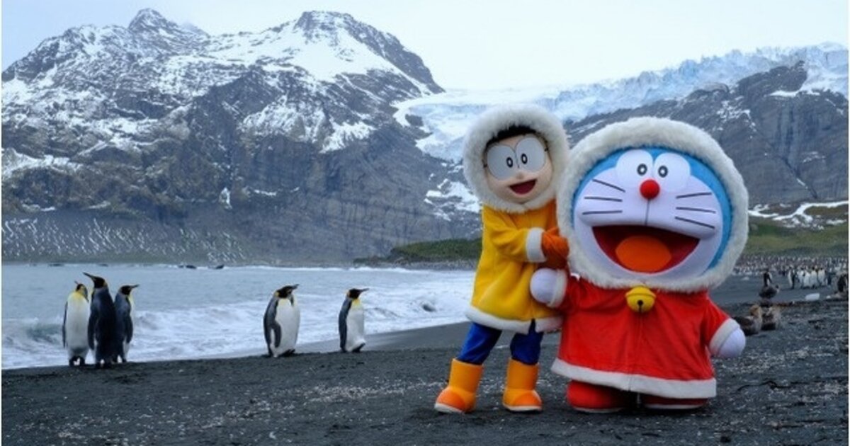 Doraemon & Nobita Reach Antarctica, 14,000 km from Japan! Tokyo Otaku