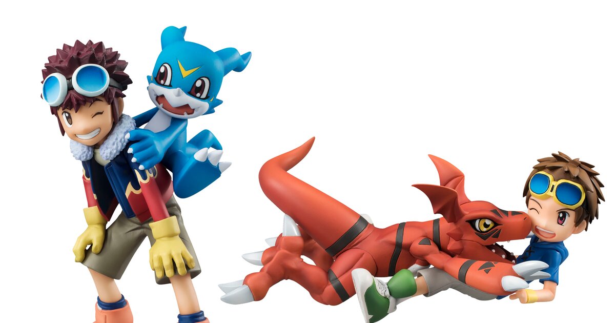 Veemon Guilmon of Seasons 2 3 of Digimon Recreated as New Figures