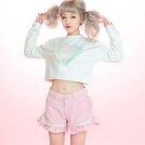 Swankiss Organdy Heart Sweatshirt