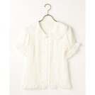 LIZ LISA Sheer Heart Collared Blouse