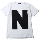 RADIO EVA 410 NERV Letter N White T-Shirt