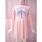 KOKOkim Holy Cross Long-Sleeve Turtleneck Dress
