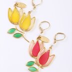 Honey Salon Stained Glass Tulip Earrings