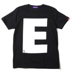 RADIO EVA 410 NERV Letter E Black T-Shirt