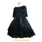 Atelier Pierrot Shantung Off Shoulder Dress