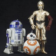 ArtFX+ Star Wars R2-D2 and C-3PO w/ BB-8 1/10 Scale Figure Set