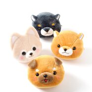 Mameshiba San Kyodai Dog Face Pouches