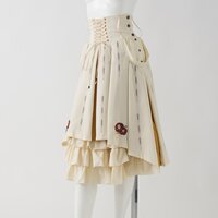 Ozz Oneste Camellia Embroidered Hakama-Style Skirt