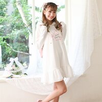 LIZ LISA Love Letter Fleece-Lined Hoodie Dress
