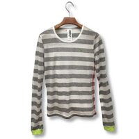 Hatsune Miku Timeline White & Gray Striped Long Sleeve Cutsew