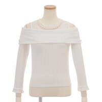 LIZ LISA Ribbed Top w/ Necklace