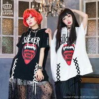 LISTEN FLAVOR Vampire Lace-Up Big Hoodie
