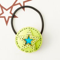 OJAGADESIGN Neon Two-Tone Pictor Hair Tie