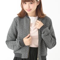 earth music&ecology Heart Quilted Zipped Blouson