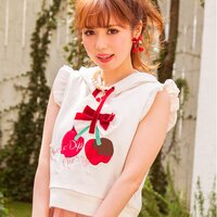 LIZ LISA Chocolate-Dipped Cherries Pullover
