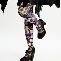 Ozz Oneste Cherry Blossoms & Stars Tights
