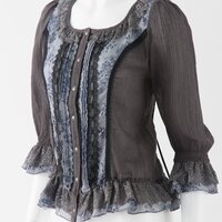 Ozz Oneste Rose Gauze Cardigan