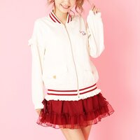 LIZ LISA Satin Ribbon Tulle Sukapan Skirt