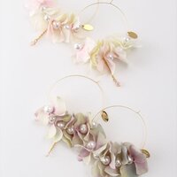 Honey Salon Flower Hoop Earrings
