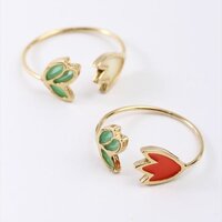 Honey Salon Stained Glass Tulip Ring
