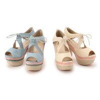 LIZ LISA Colorful Jute Sandals