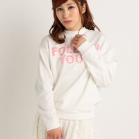 LIZ LISA Fringed Logo Sweater