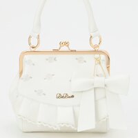 LIZ LISA Embroidered Gamaguchi Coin Pouch