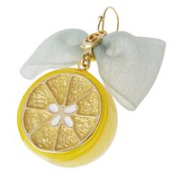 Q-pot. Lemon Ribbon Pierced Earring