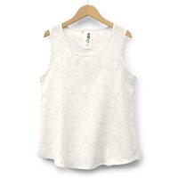 Hatsune Miku Pixel Icon Pattern White Tank Top