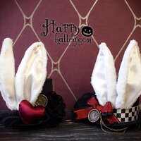 NO.S PROJECT White Rabbit Petit Silk Hat