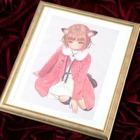 Range Murata "Nekomimi Girl" Lithograph