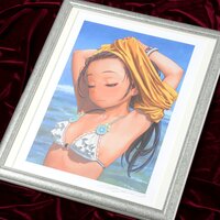 Range Murata "Girl By The Shore" Lithograph