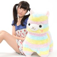 Rainbow Alpacasso Alpaca Plush (Super Jumbo)