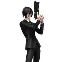 mensHdge technical PVC statue No.12 PSYCHO-PASS Nobuchika Ginoza Original Ver.(with Dominator)