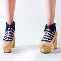 ERIMAKI SOX Pink x Navy Striped Socks