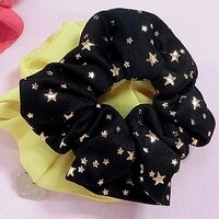 Star Pattern Scrunchie 2-Pack