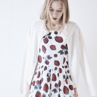 Q-pot. Melty Lace Collar Cardigan