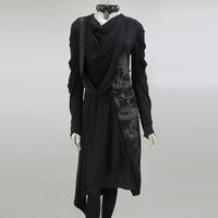 Ozz Conte Samurai 7 Dragon Print Drape Dress