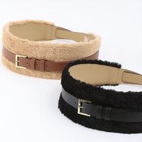Honey Salon Fake Fur Belt
