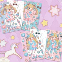 Sweet Lolita Clear File & Postcard Set