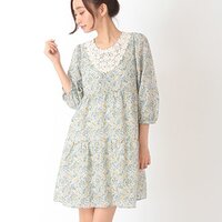 earth music&ecology Floral & Animal Print Lace Dress