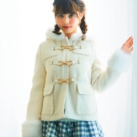 LIZ LISA Ribbon Bit Short Duffle Coat