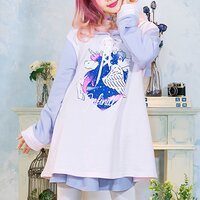 LISTEN FLAVOR Starry Unicorn Sailor Dress