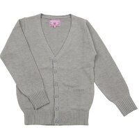 Teens Ever Heather Gray High School Uniform Cardigan