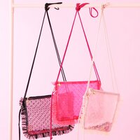 Honey Salon Sequin Tulle Sacoche Bag