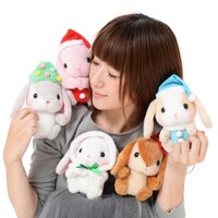 Pote Usa Loppy Merry Christmas Rabbit Plush Collection (Standard)