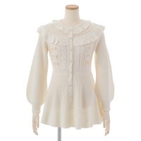 LIZ LISA Ribbon Peplum Cardigan