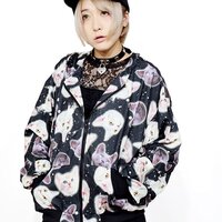 ACDC RAG Cat Oversized Fit Zippered Hoodie